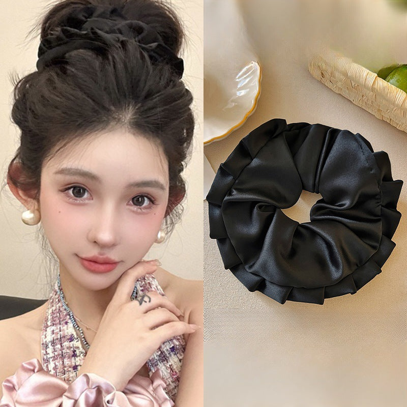 Korean Ballet Style Pleated Oversized Pillow Hair Ring