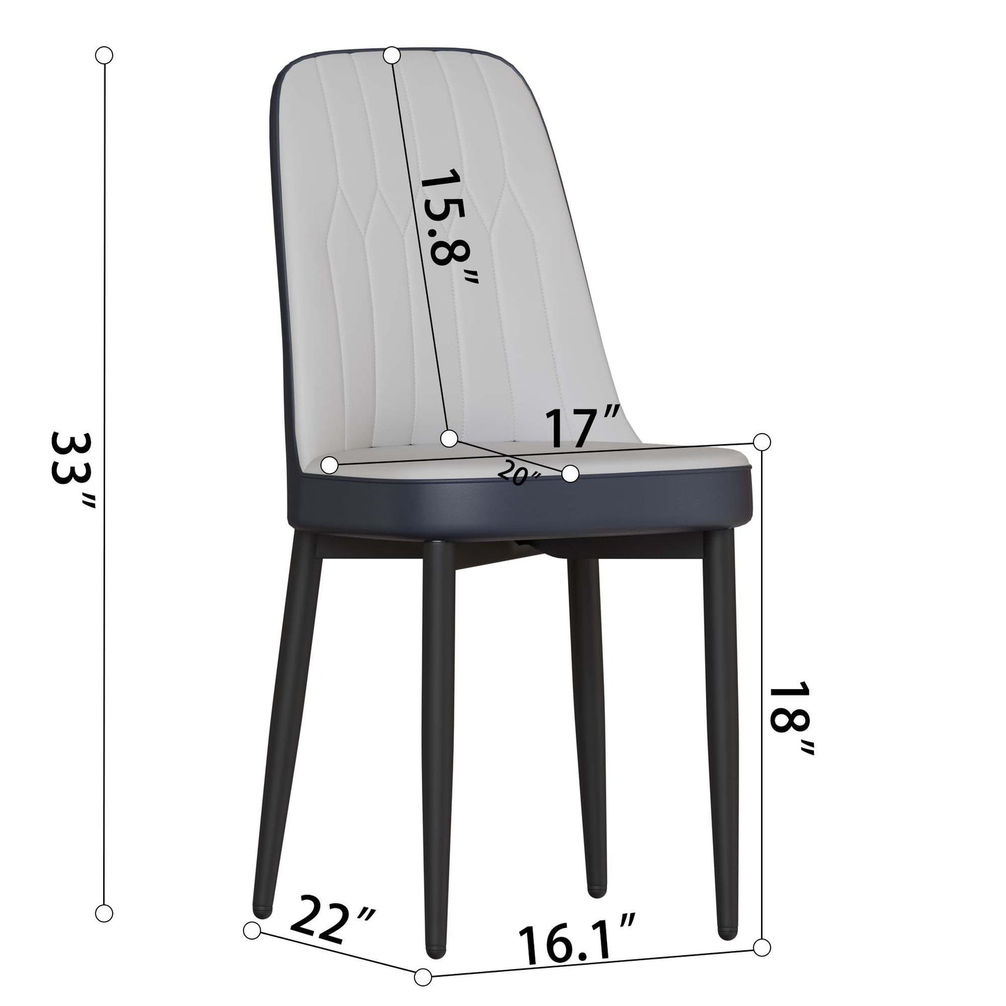 62.99-78.74' expandable dining table set for 2-8 people, equipped with 4 PU