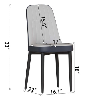 62.99-78.74' expandable dining table set for 2-8 people, equipped with 4 PU