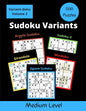 500 Sudoku Variants Medium Level: Jigsaw Sudoku, Sudoku X, Windoku, Girandola, and Argyle Sudoku - Paperback