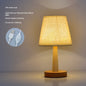 Simple Modern Creative LED Bedside Lamp Dimming Remote Control Solid Wood Small Table Lamp