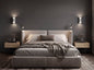 Floating Nightstands Set of 2, Wall Mounted Bedside Tables, Natural Oak
