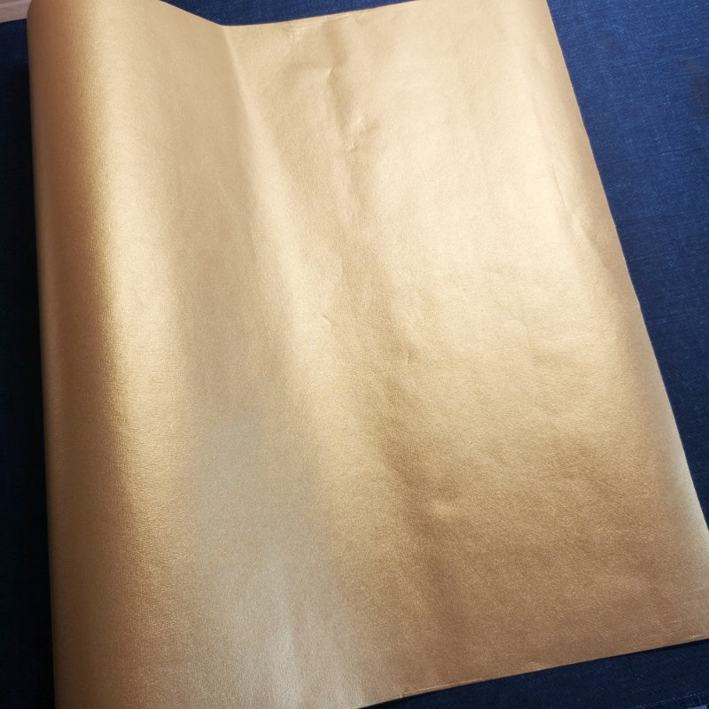 Gold-leaf Silk-patterned Paper Scrollavailable In Three Colorsideal For Practicing Small-script Calligraphy