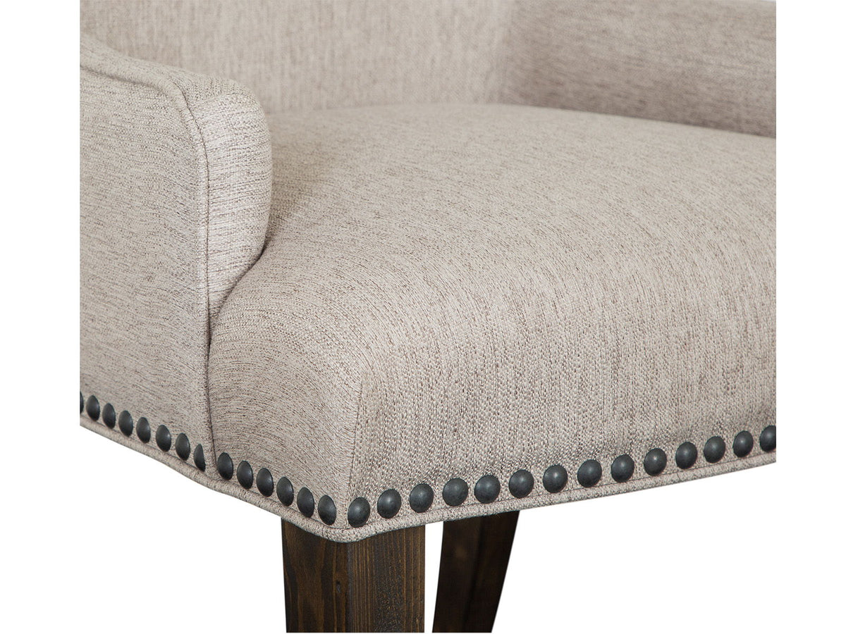 Bellamy - Upholstered Host Chair (Set of 2) - Peppercorn