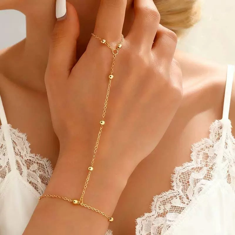 Womens Alloy Multi-layer Ring Chain