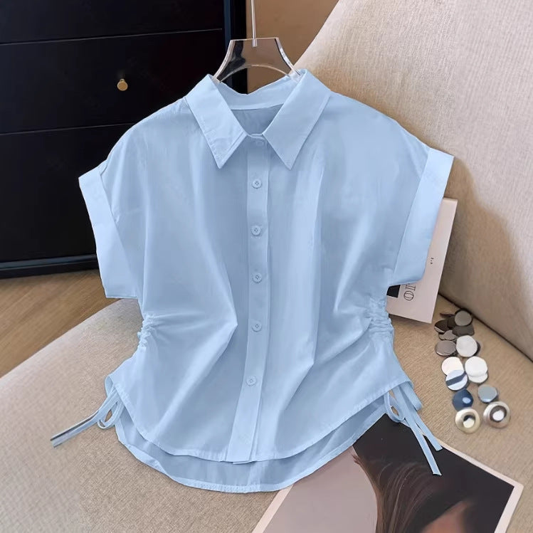 New Stylish Elegant Womens Waist-cinching Shirt For Everyday Commuting