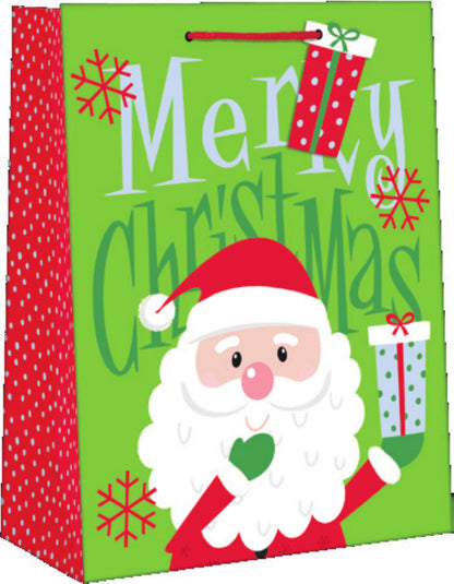 Medium Sized Juvenile Giftbag - Holly Jolly
