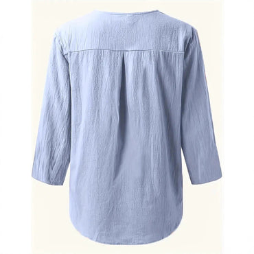 Womens Mid-length Casual Shirtversatile And Lightweight