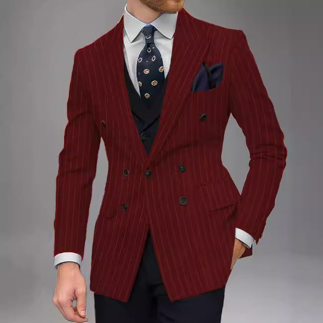 Business-Casual Tailored Suit Spring-Autumn Top For Men