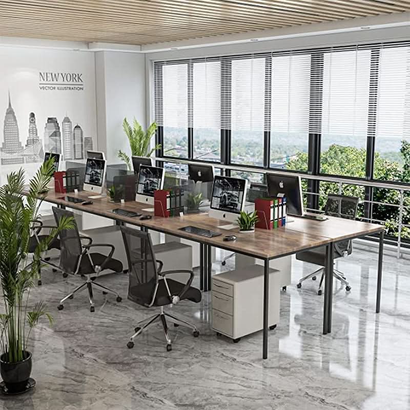 Rustic Vintage Brown Conference Table For 16 Seats