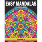 Easy Mandalas Coloring Book: Volume 4, Large Print Simple Mandala Coloring Book for Adults, Kids, Seniors and Beginners - Paperback