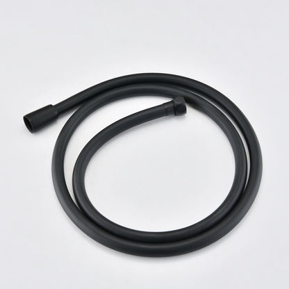Modern Style Matte Black Wall Mount Tub Filler Bathtub Faucet Shower Set
