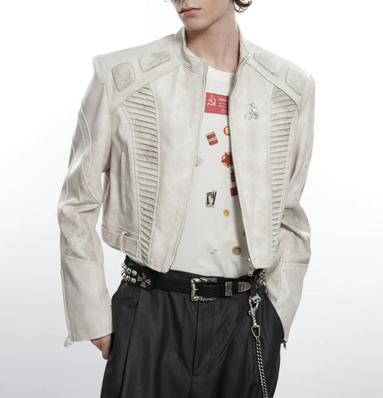 Original Akira Short Biker Leather Jacket