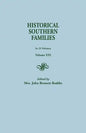 Historical Southern Families. in 23 Volumes. Volume XXI - Paperback