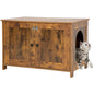 BestPet Cat Litter Box Enclosure Furniture HiddenWooden Cat Washroom Furniture Storage Cabinet Pet Crate House End Table with Removable DividerLarge EnoughFit Most Cats and Litter Box