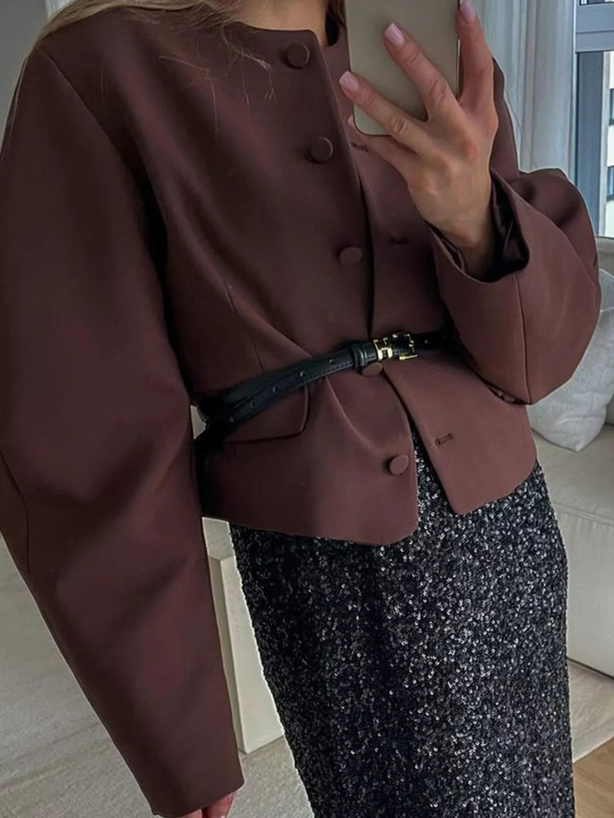 Button Up Long Sleeve Jacket