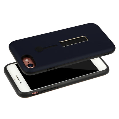 Finger Strap Phone Case for iPhone  8 Drop-prot ection Finger Ring Rugged Phone Case with Kickstand Dual Layer Case