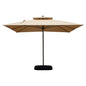9 Ft Cantilever Patio Umbrella Tilt Aluminum Beige 360 Rotation