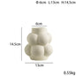 Simple Modern Bubble Ball Ceramic Vase Special-shaped Flower Container High-grade Indoor Soft Decoration