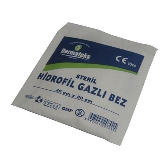 Dermateks Sterile Hydrophilic Gauze Pad - Absorbent Wound Dressing for Medical Use