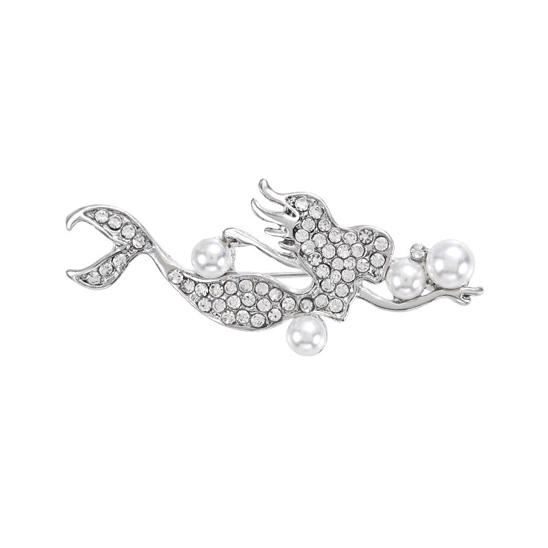Enamel-dripped Lobster Brooch Accessory For Women