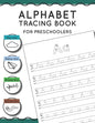 Alphabet Tracing Book for Preschoolers: Pen control to trace and write ABC Letters and Numbers Sky line Plane line Grass line and Worm line - Paperback