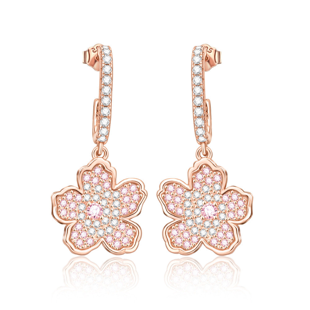 White Copper Electroplated With Thick Silver Personalized Earrings
