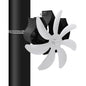 Thermal Power Magnet-free 7-blade Wall Hanging Fireplace Fan