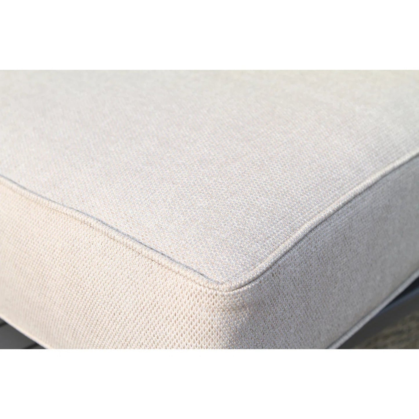 Outdoor Sectional Set HDPE Wicker Aluminum Gray 6 Piece Seats 4 1500 LB