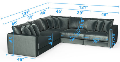 Remington - Modular Sofa - Pine