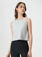Millennia Round Neck Cropped Active Tank