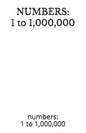 Numbers: 1 to 1,000,000: numbers: 1 to 1,000,000 - Paperback