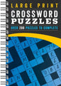 Large Print Crossword Puzzles Blue: More Than 200 Puzzles to Complete - Spiral