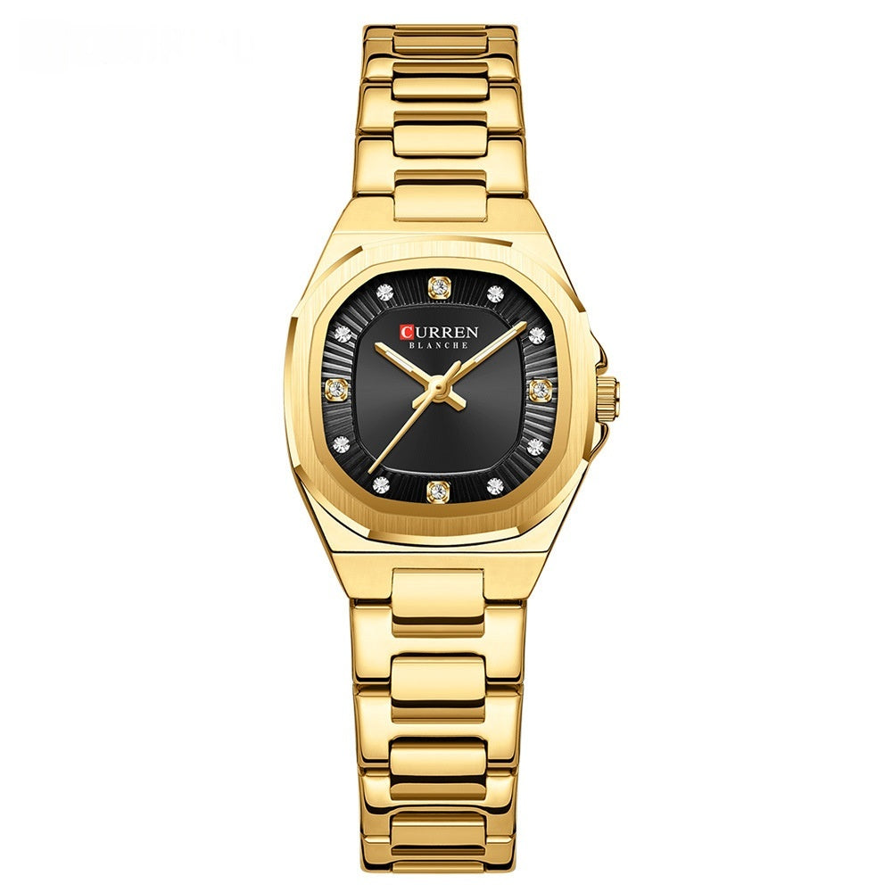 Business-Casual Womens Rhinestone Watch