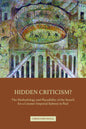 Hidden Criticism?: The Methodology and Plausibility of the Search for a Counter-Imperial Subtext in Paul - Paperback