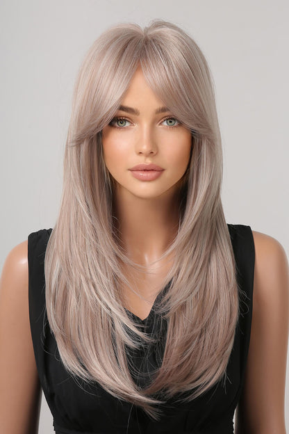 22" Long Straight Full Machine Wig (Synthetic Heat Resistant)