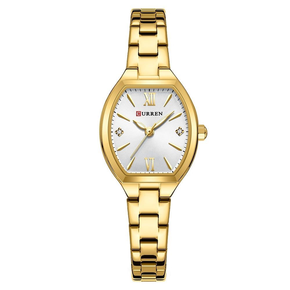 Casual Minimalist Womens Watch With Roman Numeral Quartz Movement