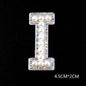 Pearl Rhinestone Cloth Sticker-Letter A-White-2 Pack