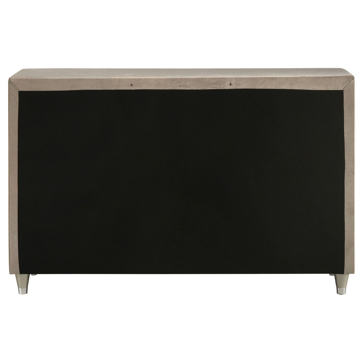 Antonella 7-drawer Upholstered Dresser Ivory and Camel