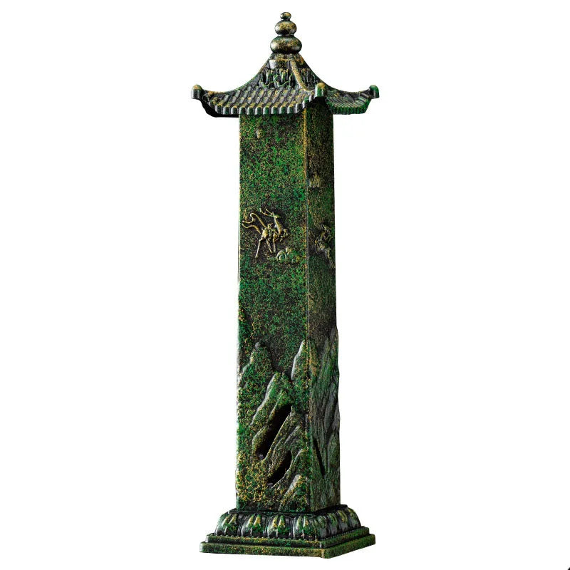 Vertical Deer Incense Burner – Antique‑Style Sandalwood Holder