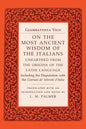 On the Most Ancient Wisdom of the Italians: Unearthed from the Origins of the Latin Language - Paperback