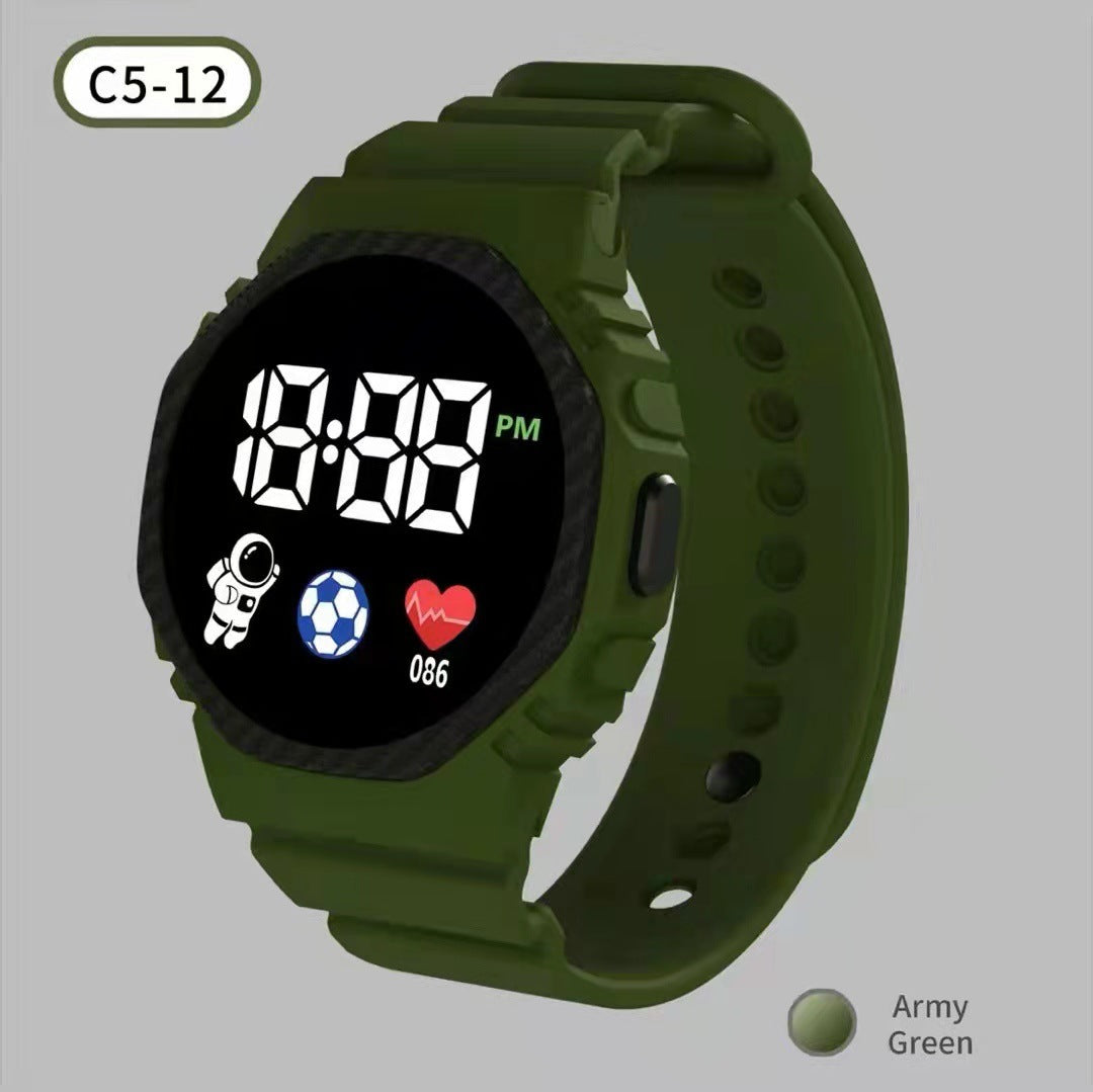 Square Electronic Watch Student Watch