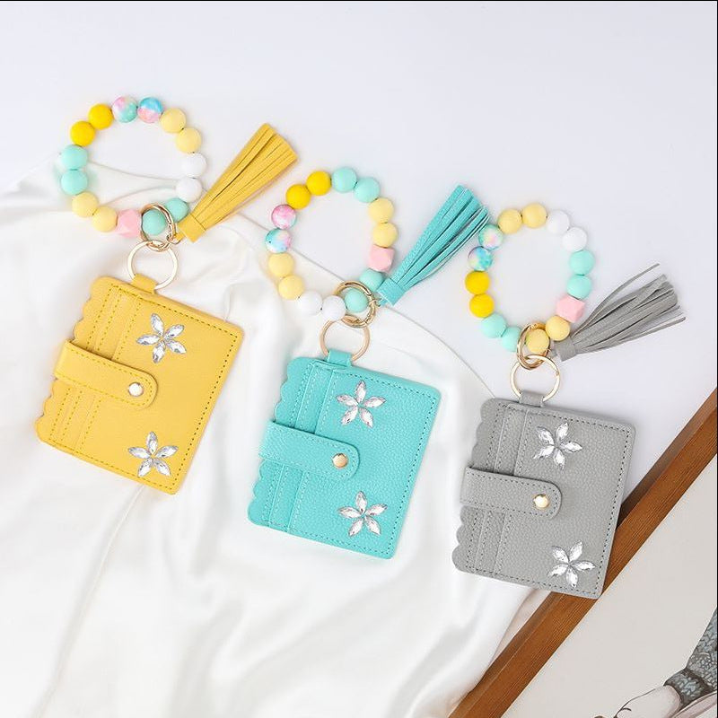 Creative Silicone Bead Wrist Anti-Lost Coin Purse