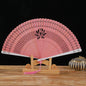 New Chinese Super Fairy Lotus Small Fan Hanfu Qipao Women's Hollow Fan Wedding Photography Props Folding Fan
