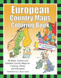 European Country Maps Coloring Book: 46 Blank, Outline and Detailed Country Maps for Coloring, Home, and Education - Paperback