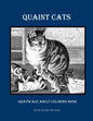 Quaint Cats Grayscale Adult Coloring Book - Paperback