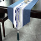 Chinese Style Table Runner Solid Linen Cotton Cover Waterproof