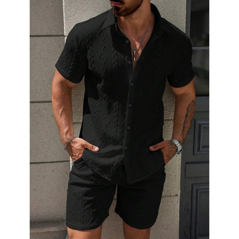 Fashionable Mens Casual Shirt Set