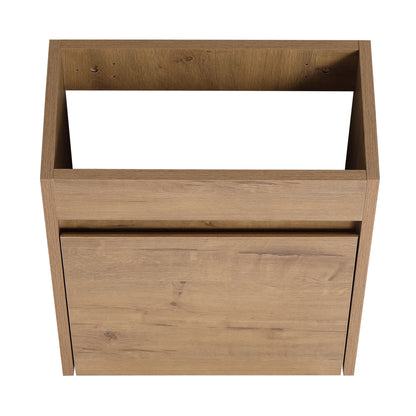 Soft Close Doors Bathroom Vanity With Sink, 16 Inch For Small Bathroom