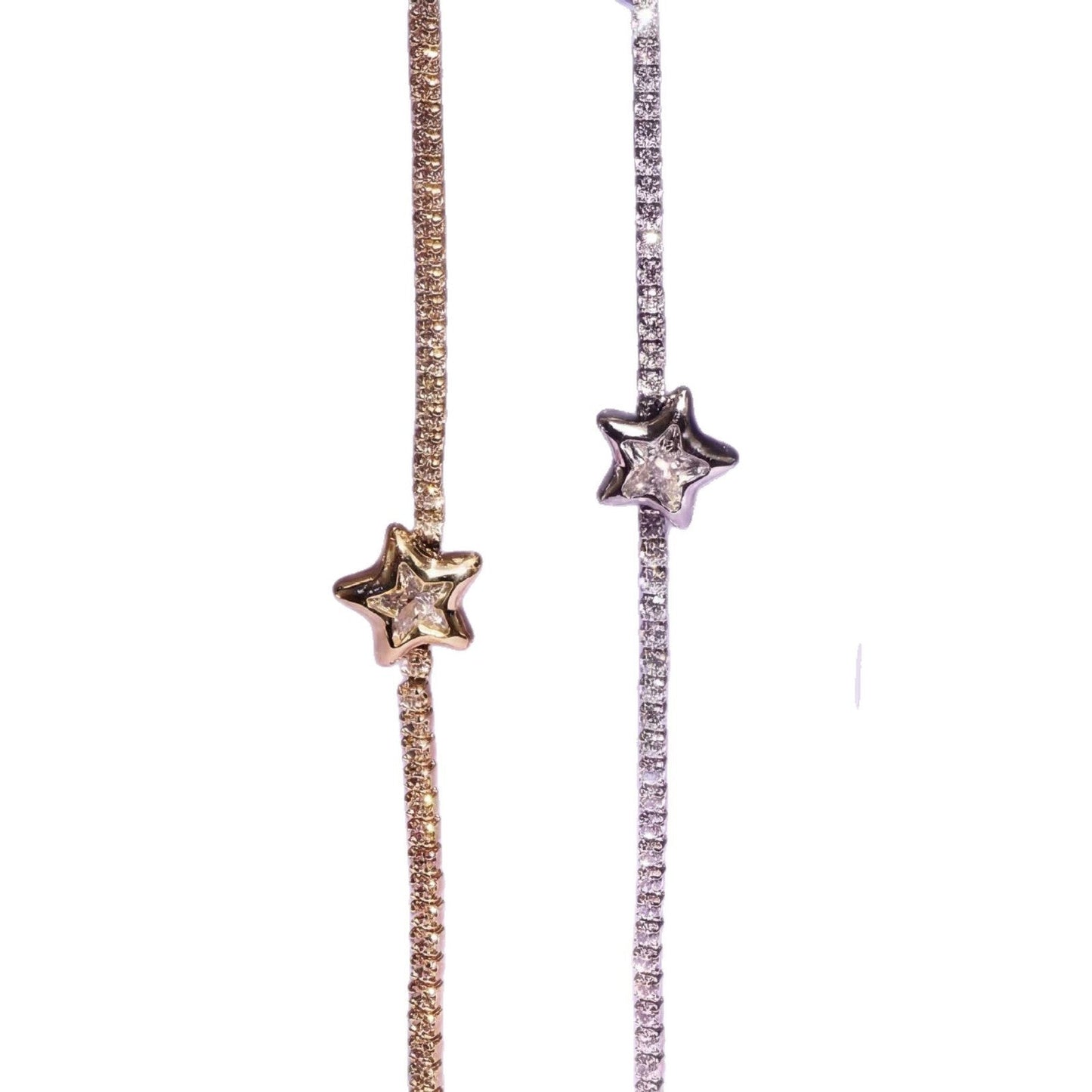 Starry Diamond-encrusted Full-diamond Bracelet For Women